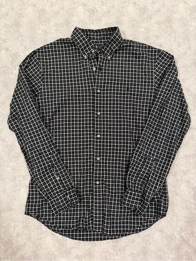 Ralph Lauren Black Windowpane Button-Down Shirt